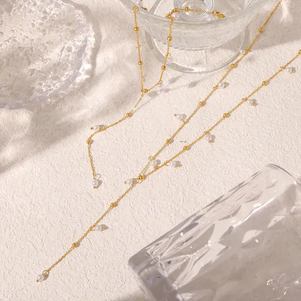 Gold_Preppy_Pearl_Geometric_Necklace_For_Women